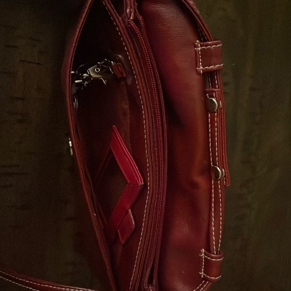 Never used Mini faux leather crossbody bag - Picture 1 of 8